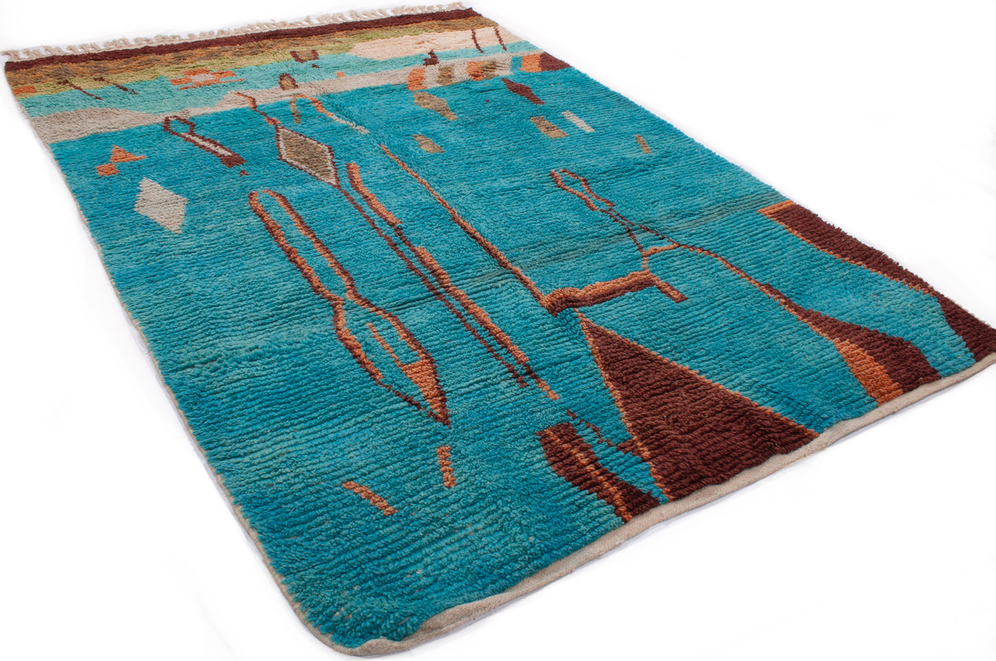 Semi-Antique Moroccan Kenifra Rug