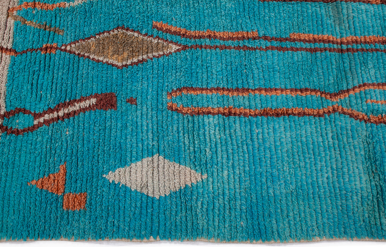 Semi-Antique Moroccan Kenifra Rug