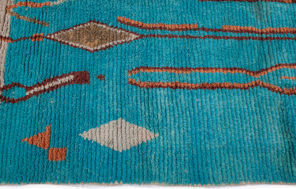 Semi-Antique Moroccan Kenifra Rug