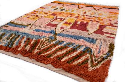 Semi-Antique Moroccan Khenifra Rug