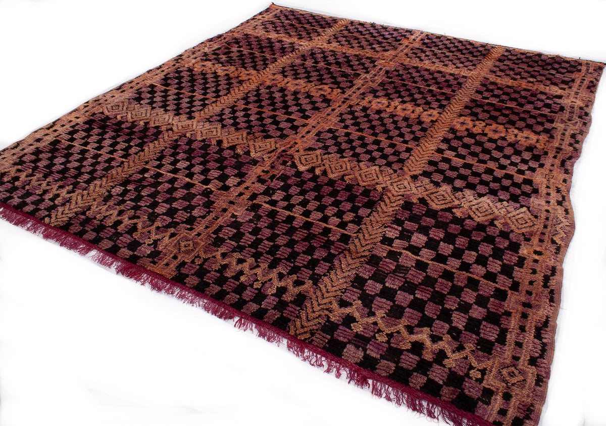 Semi-Antique Moroccan Ben M'Guild Rug