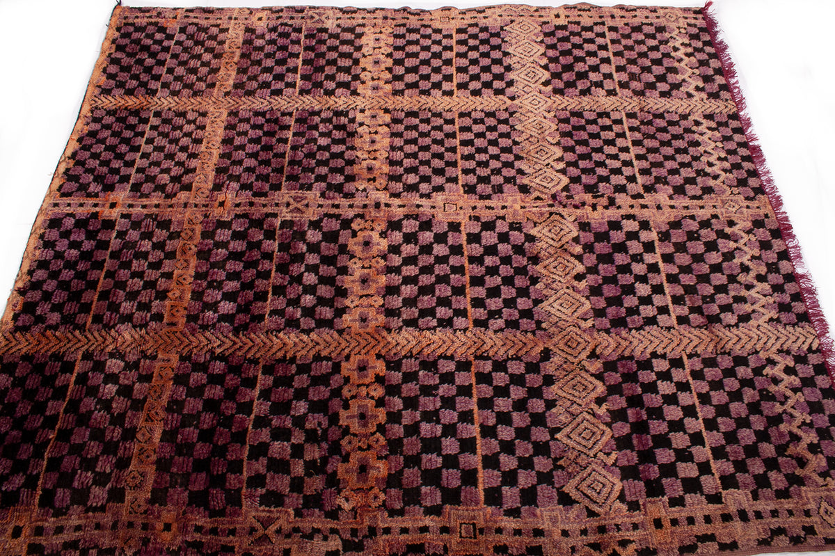 Semi-Antique Moroccan Ben M'Guild Rug