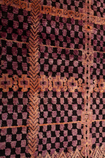 Semi-Antique Moroccan Ben M'Guild Rug