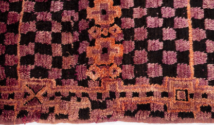 Semi-Antique Moroccan Ben M'Guild Rug