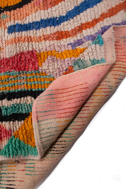 Semi-Antique Moroccan Boujad Rug