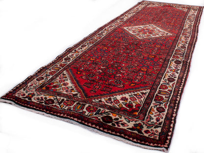 Semi-Antique Persian Hussainabad Hall Runner Rug