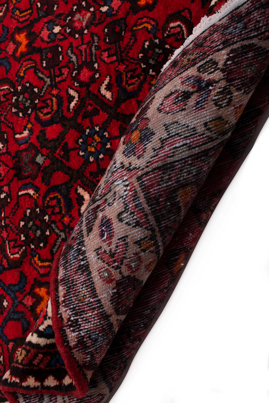 Semi-Antique Persian Hussainabad Hall Runner Rug