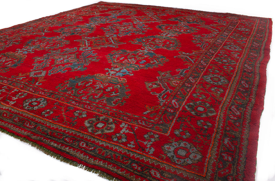 Antique Turkish Ushak Rug
