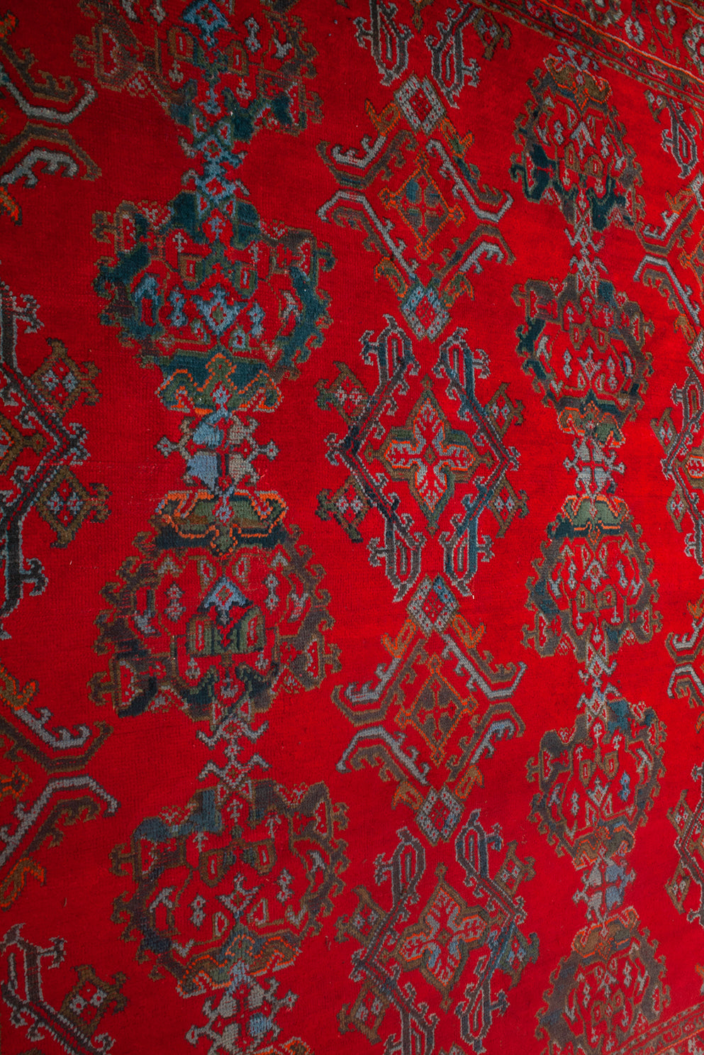 Antique Turkish Ushak Rug
