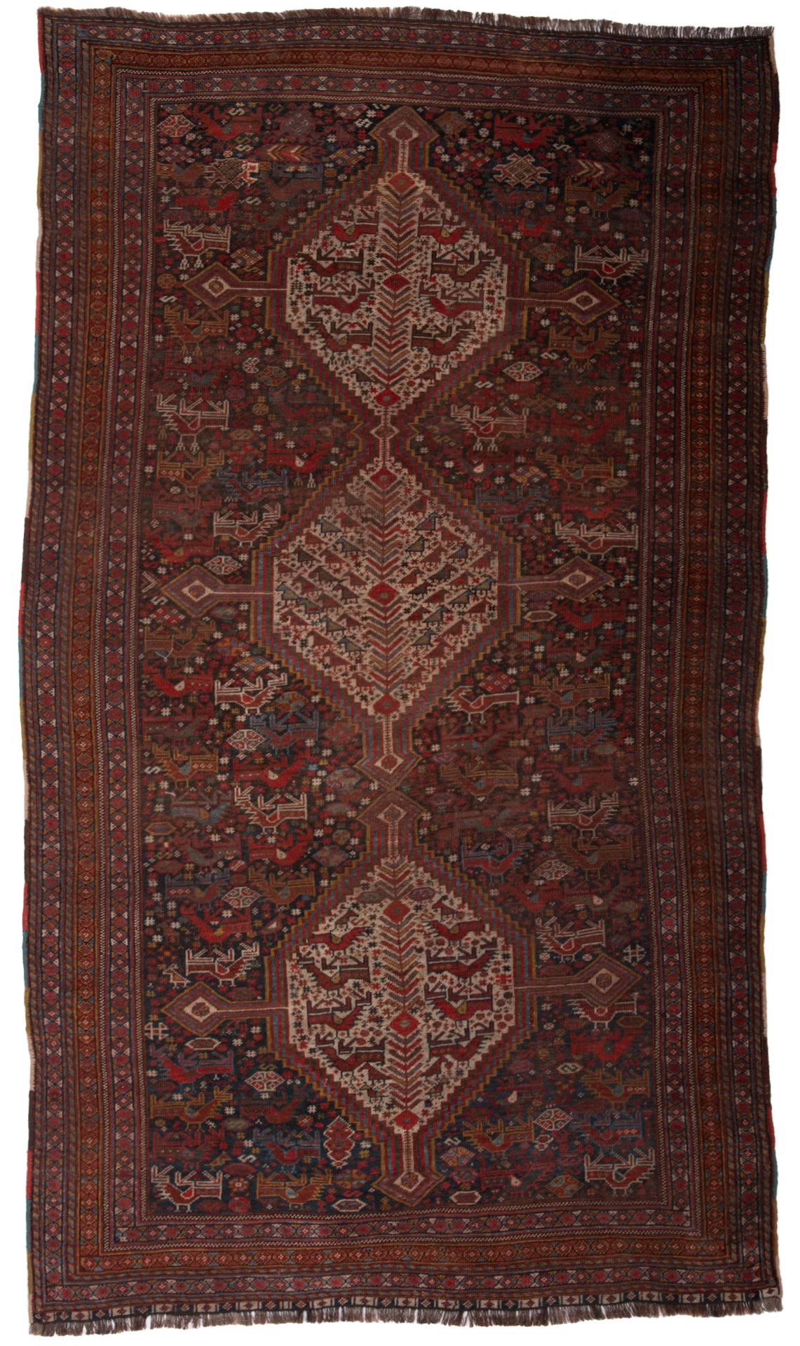 Antique Persian Shiraz Rug