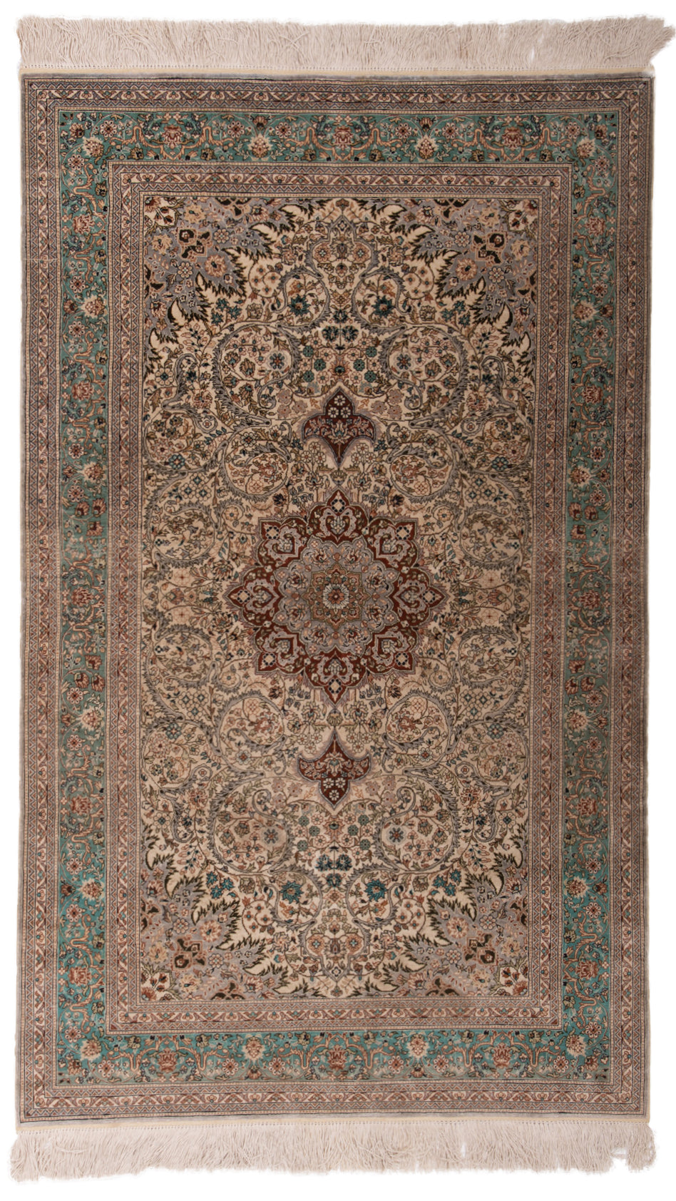 Turkish Hereke Silk Rug