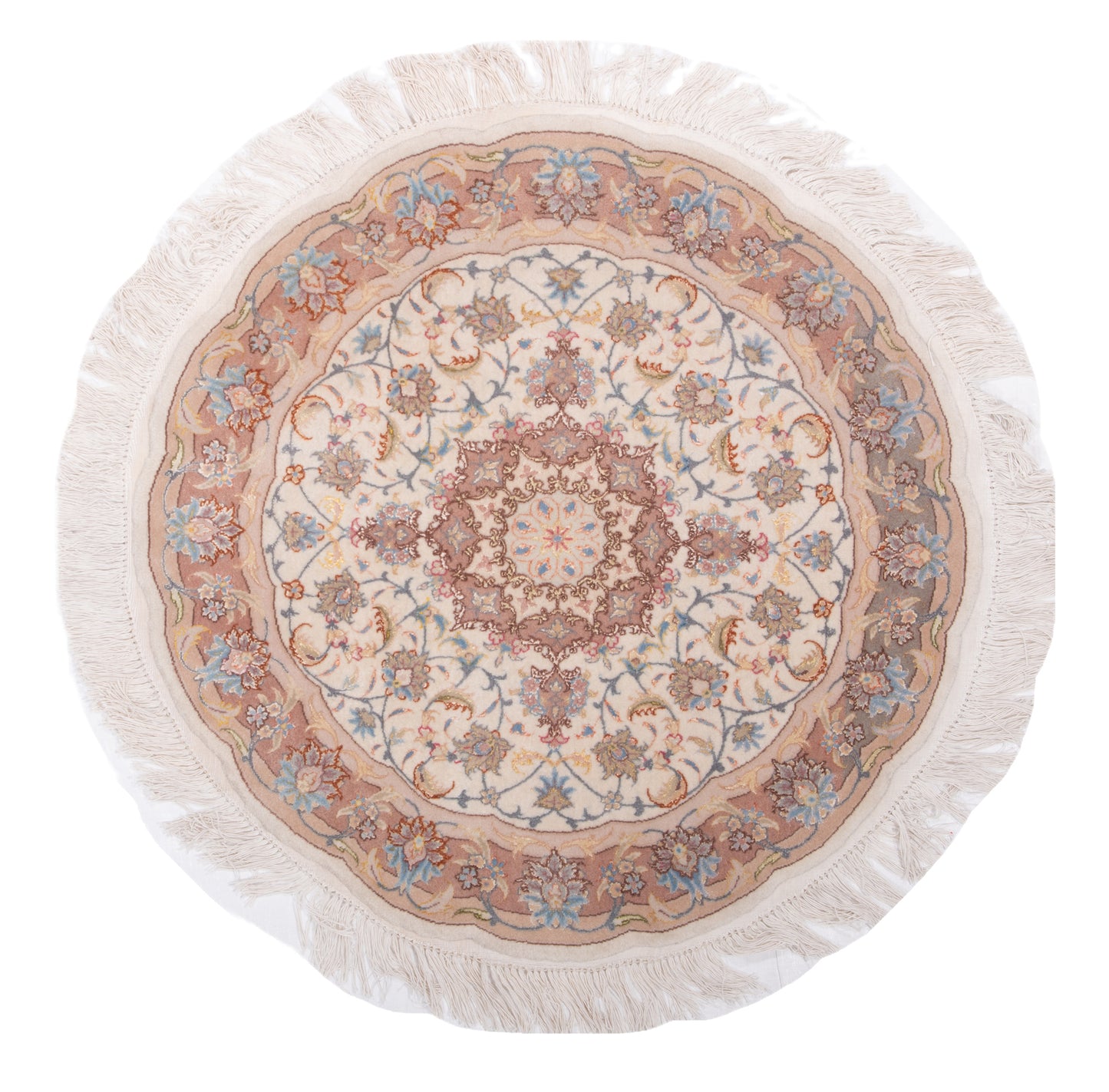 Persian Tabriz Round Rug