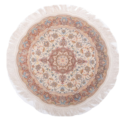 Persian Tabriz Round Rug