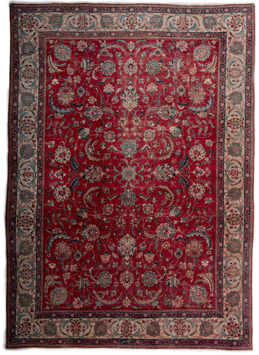 Semi-Antique Persian Tabriz Rug