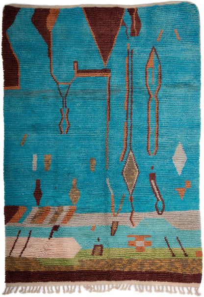 Semi-Antique Moroccan Kenifra Rug