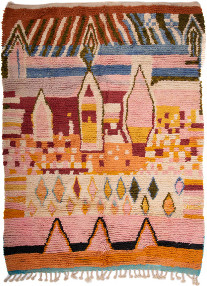Semi-Antique Moroccan Khenifra Rug