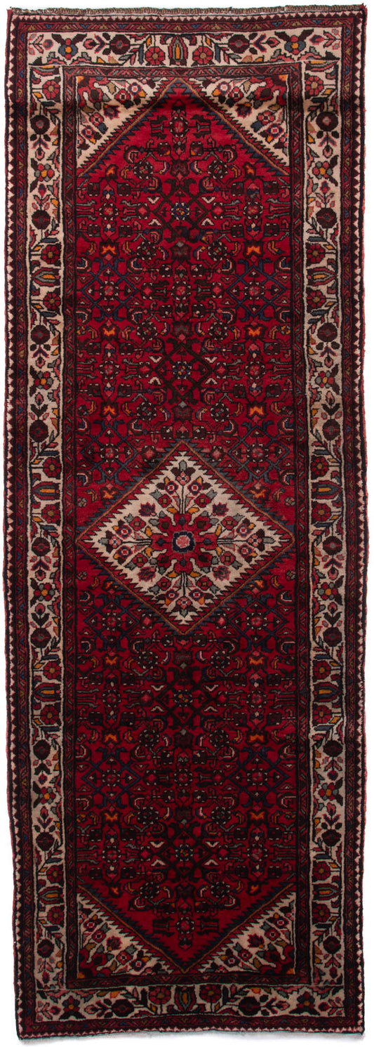 Semi-Antique Persian Hussainabad Hall Runner Rug