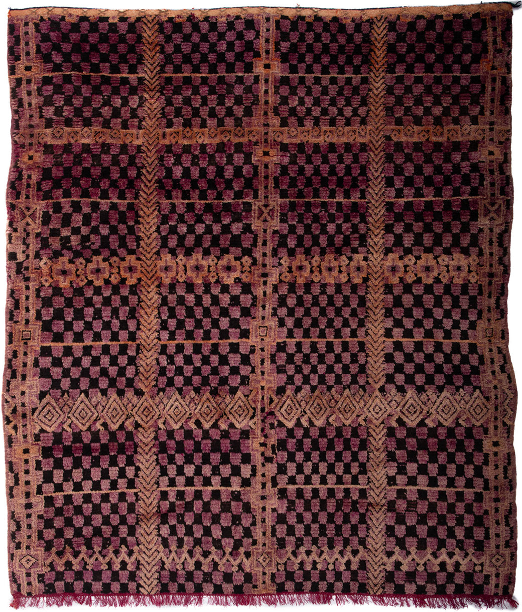 Semi-Antique Moroccan Ben M'Guild Rug