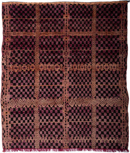 Semi-Antique Moroccan Ben M'Guild Rug