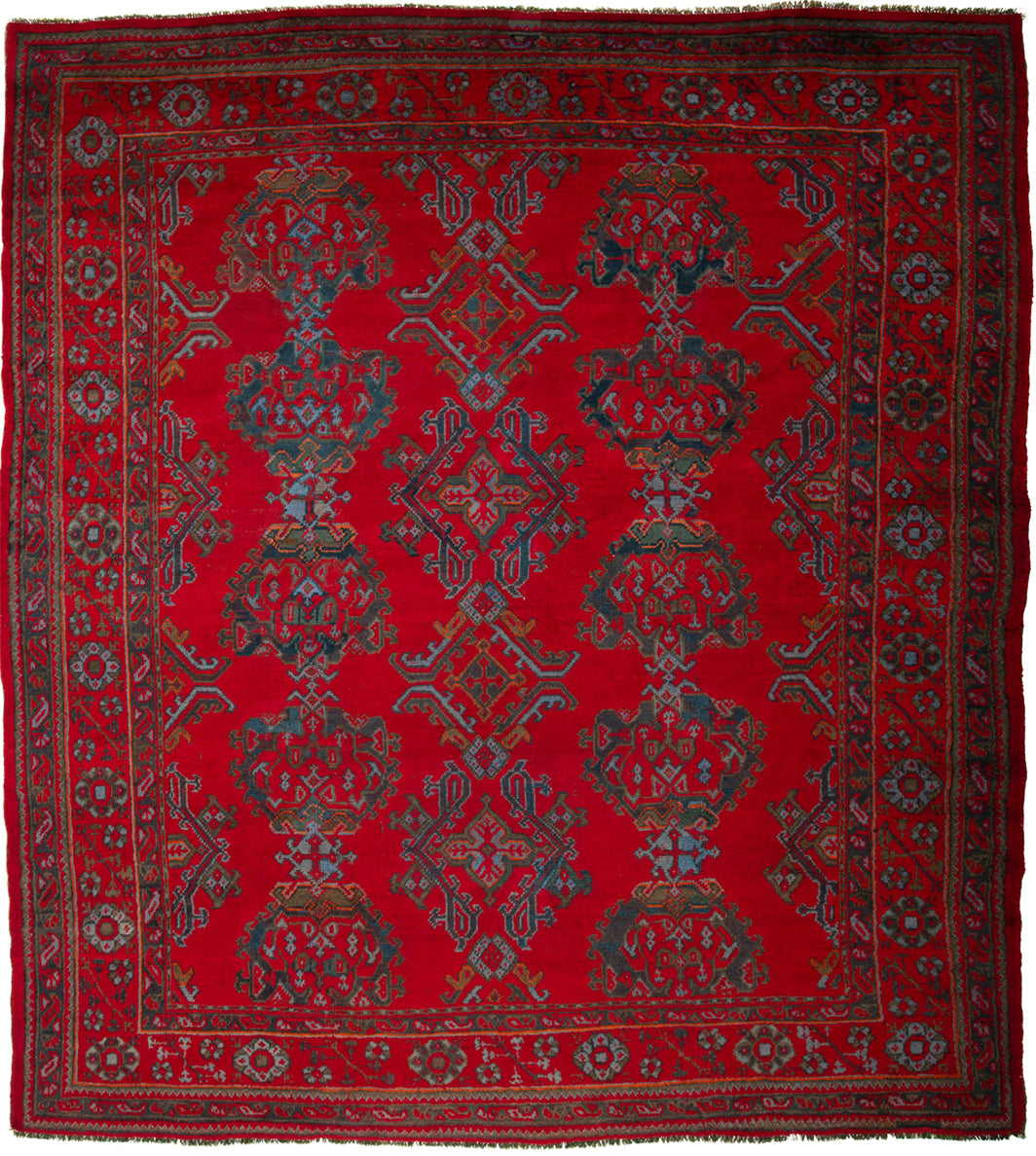Antique Turkish Ushak Rug