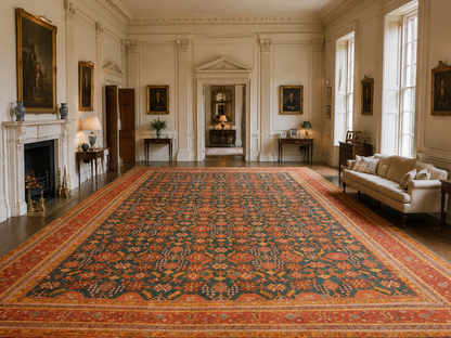 Antique Turkish Ushak Rug