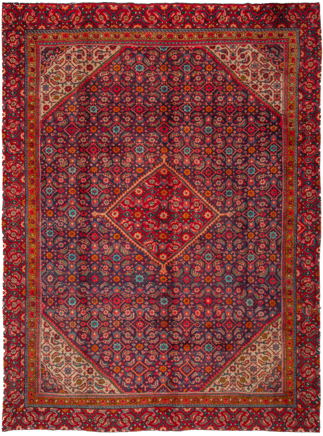Semi-Antique Persian Sarouk Rug
