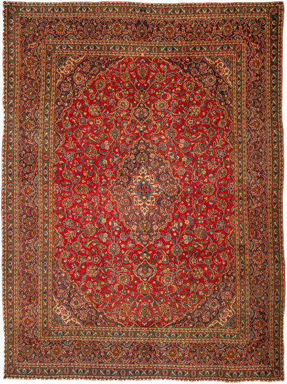 Persian Kashan Semi-Antique Rug
