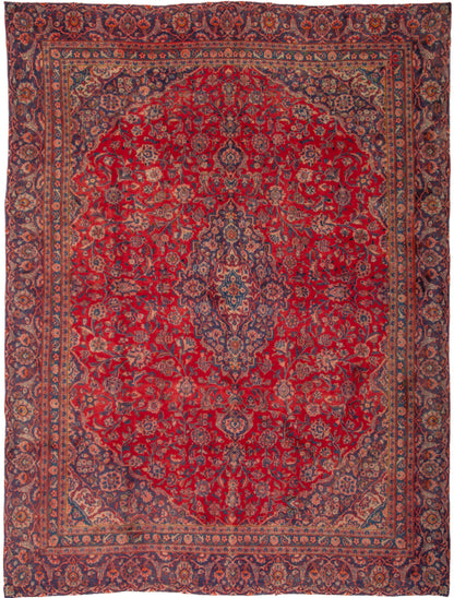 Semi-Antique Persian Mashad Rug