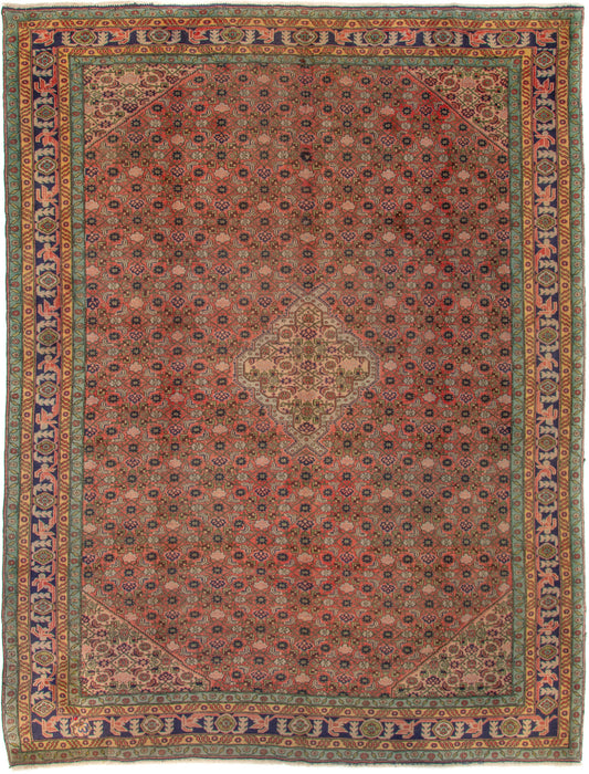 Semi-Antique Persian Ardabil Rug