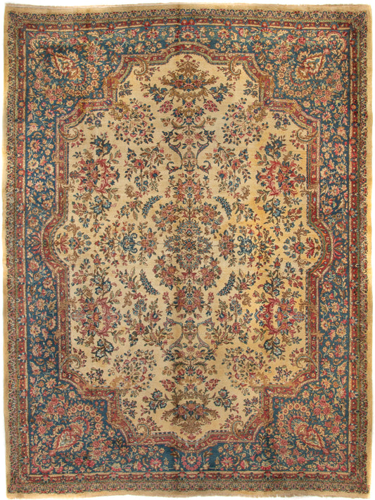 Semi-Antique Persian Kerman Rug
