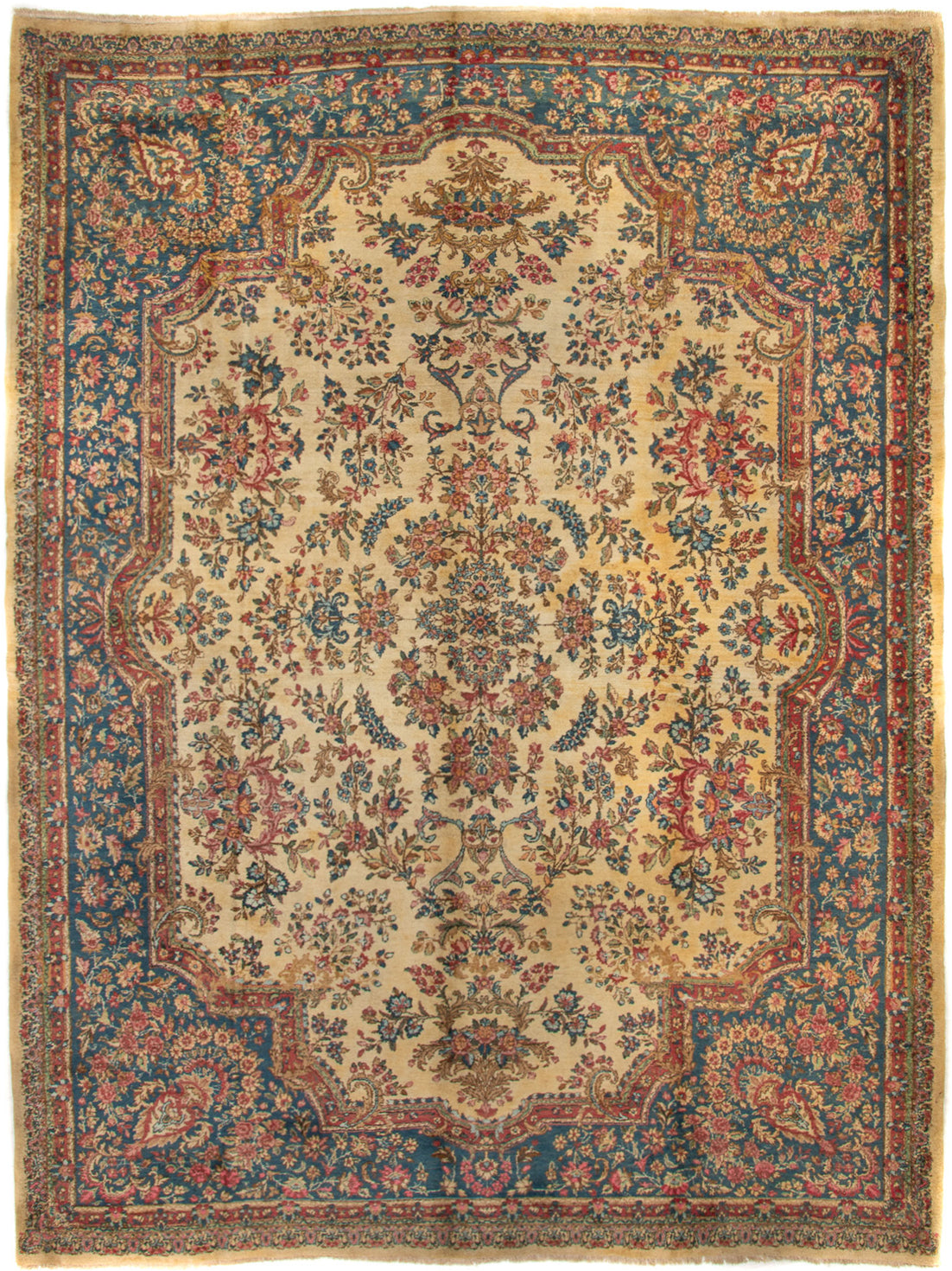 Semi-Antique Persian Kerman Rug