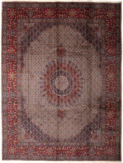 Wool & Silk Persian Moud Rug