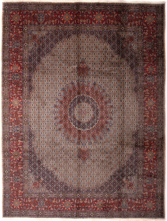Wool & Silk Persian Moud Rug