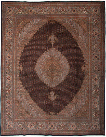Persian Wool & Silk Mahi Tabriz Rug