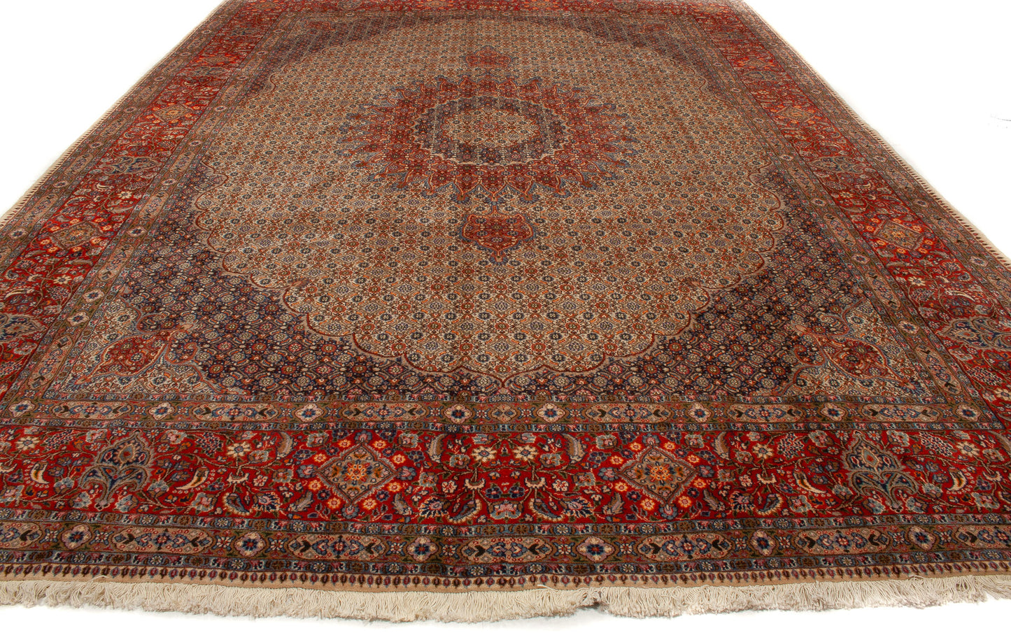 Wool & Silk Persian Moud Rug