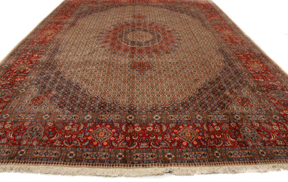 Wool & Silk Persian Moud Rug