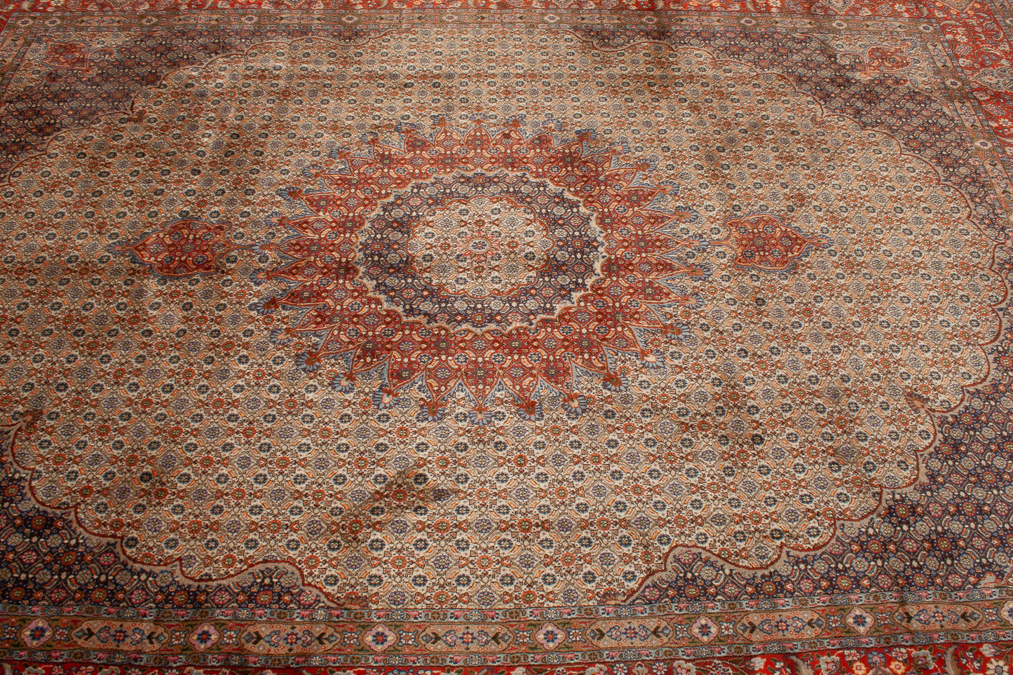 Wool & Silk Persian Moud Rug
