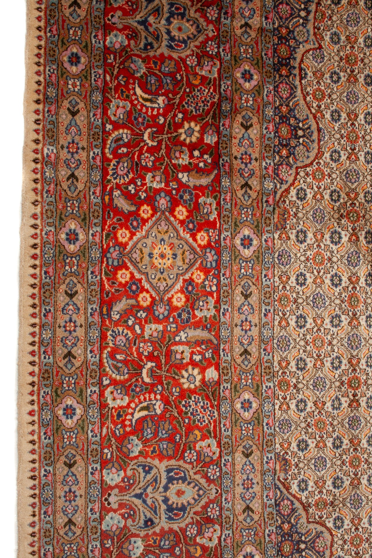 Wool & Silk Persian Moud Rug