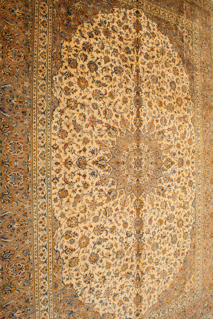 Persian Kashan Semi-Antique Rug