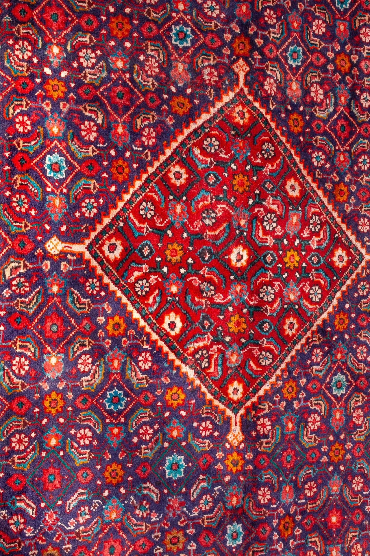 Semi-Antique Persian Sarouk Rug