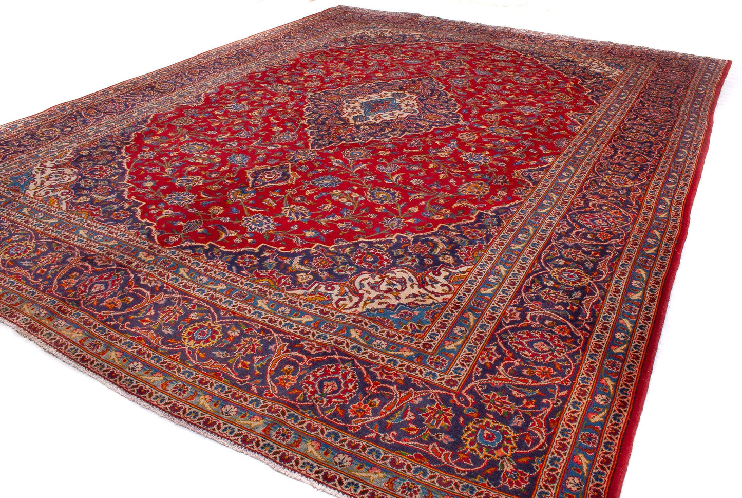 Persian Kashan Semi-Antique Rug