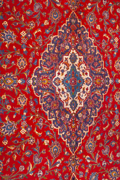 Persian Kashan Semi-Antique Rug