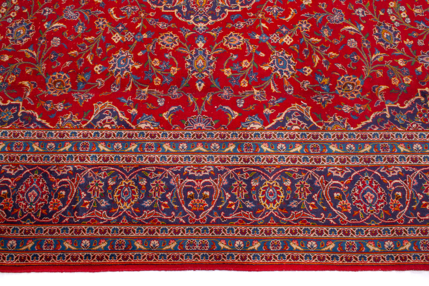 Persian Kashan Semi-Antique Rug