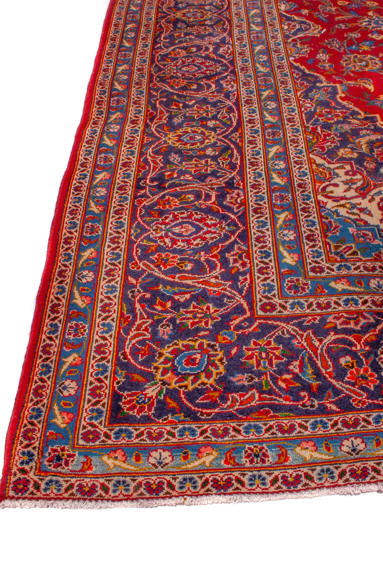 Persian Kashan Semi-Antique Rug