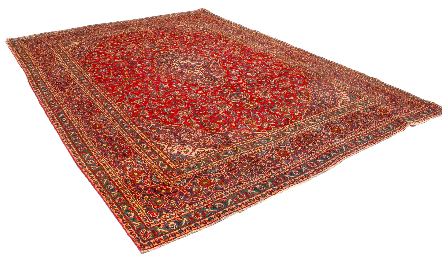 Persian Kashan Semi-Antique Rug