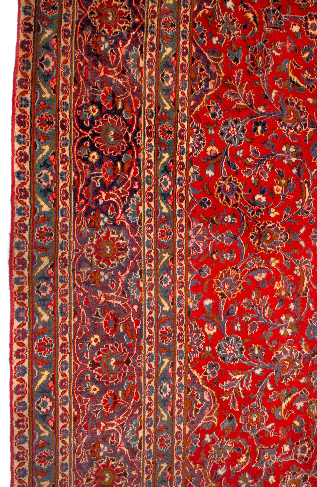 Persian Kashan Semi-Antique Rug