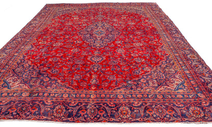 Semi-Antique Persian Mashad Rug