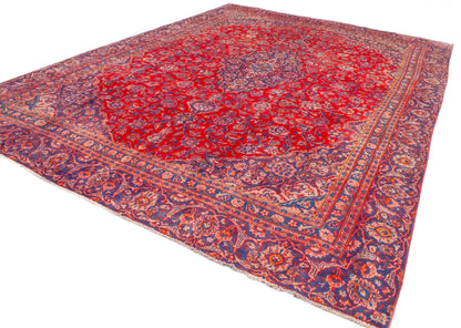 Semi-Antique Persian Mashad Rug