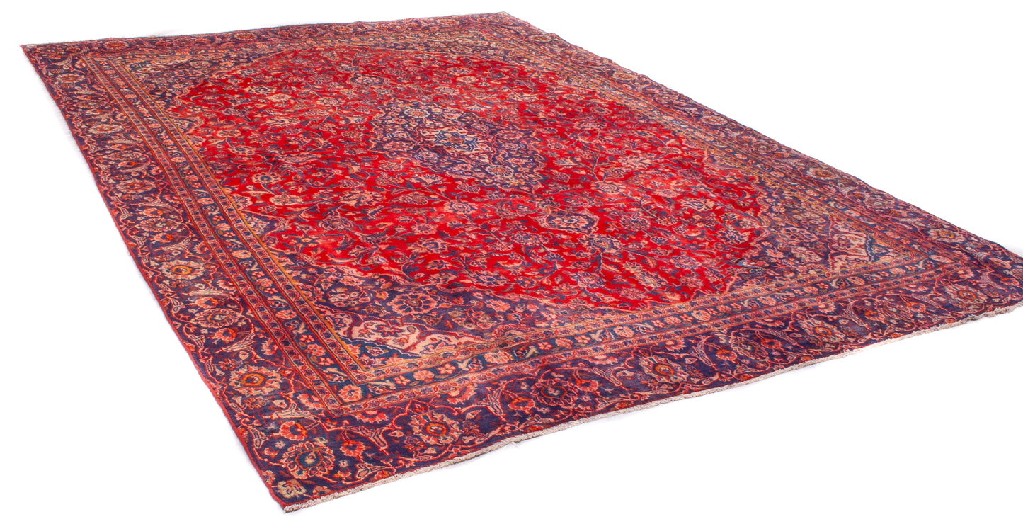 Semi-Antique Persian Mashad Rug