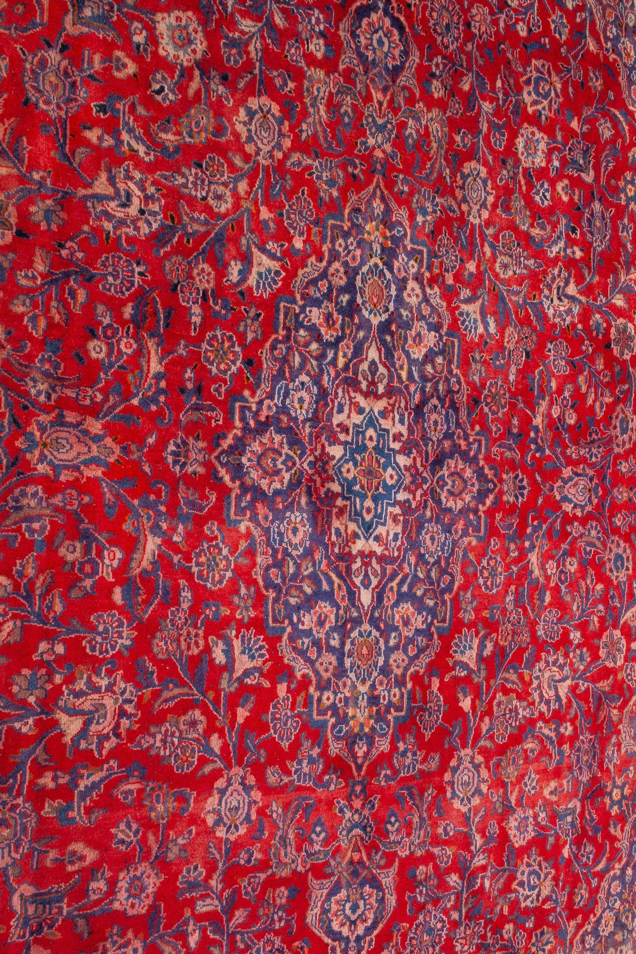 Semi-Antique Persian Mashad Rug